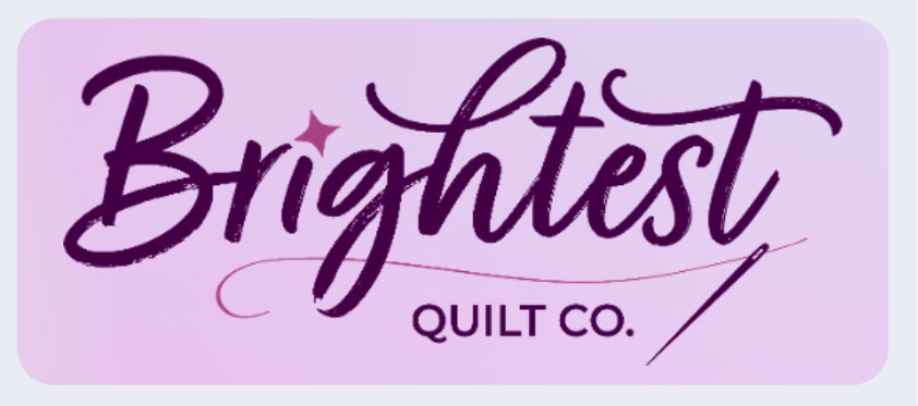 Brightest Quilt Co Logo Sticker