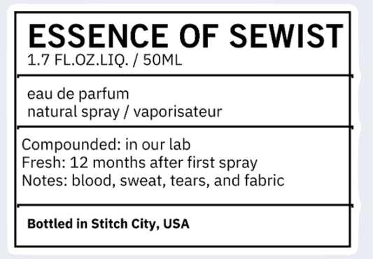 Essence of Sewist Perfume Sticker